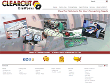 Tablet Screenshot of clearcutdieworks.com